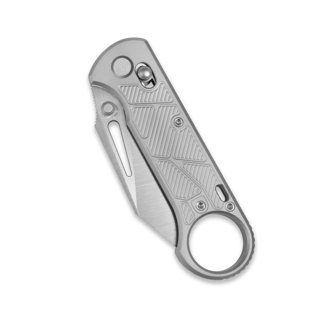 GEO Knife Aska GEO2511A M390 Blade Titanium Handle Crossbar Lock Folding Knife