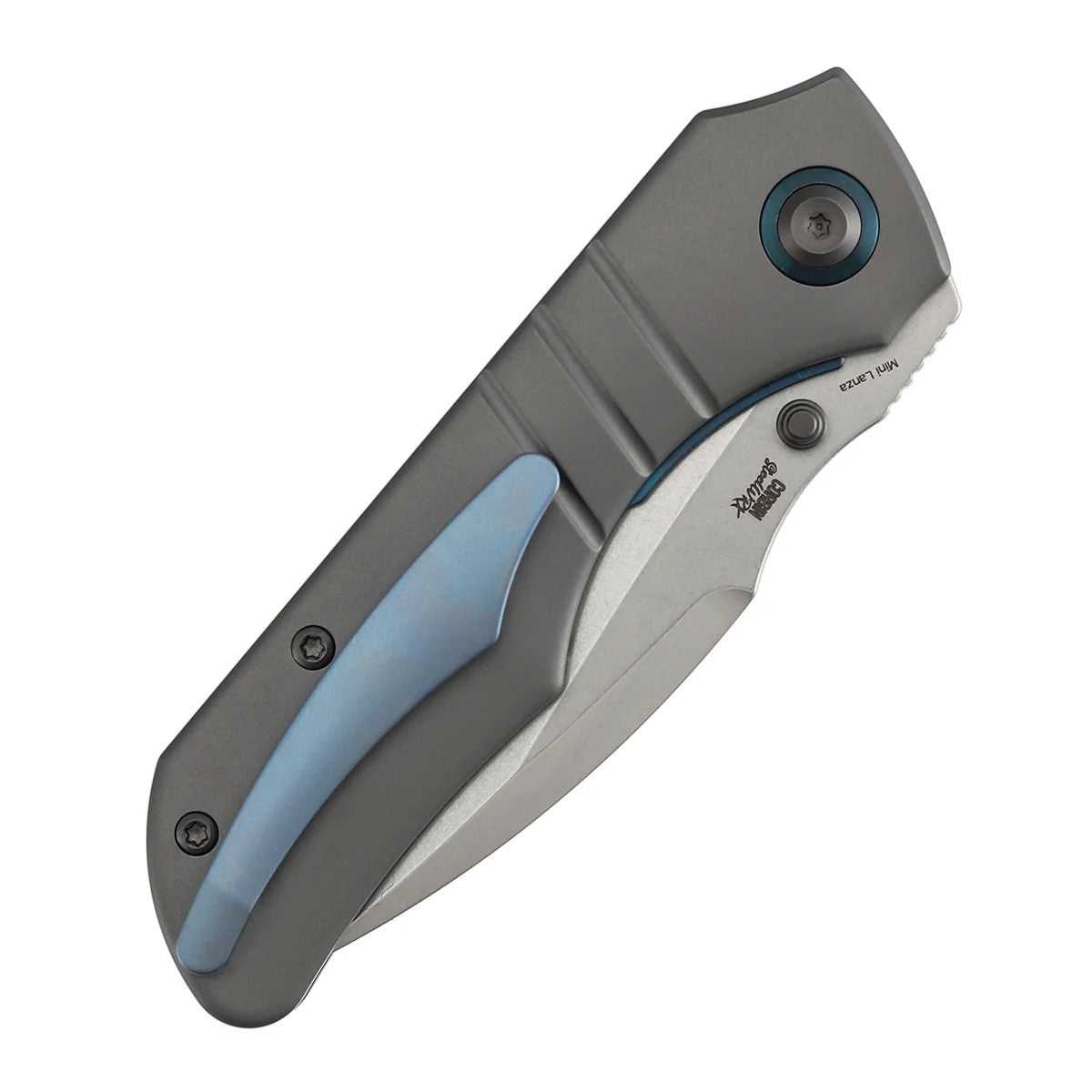Kansept Mini Lanza K1116A1 CPM-20CV Blade Titanium Handle Nested Liner Lock Folding Knife