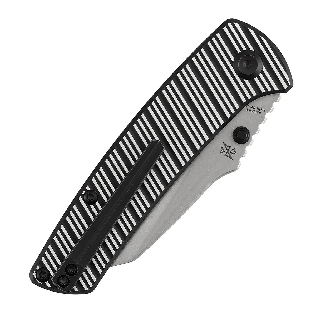 Kansept Main Street K1015H4 Elmax Blade Aluminum Handle Top Liner Lock Folding Knife