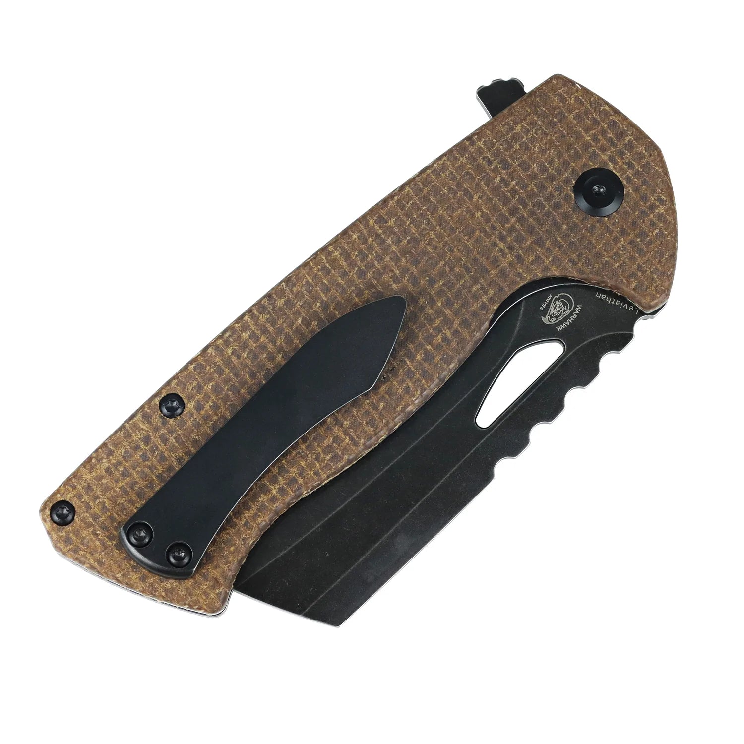 Tenable Leviathan B1083A4 D2 Blade Micarta Handle Liner Lock Folding Knife