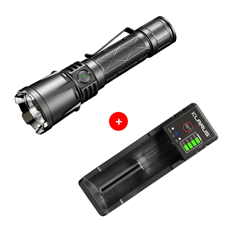 Klarus XT21X Pro 4400 Lumens Dual Switch 4400 Lumens High Performance Rechargeable Professional Flashlight