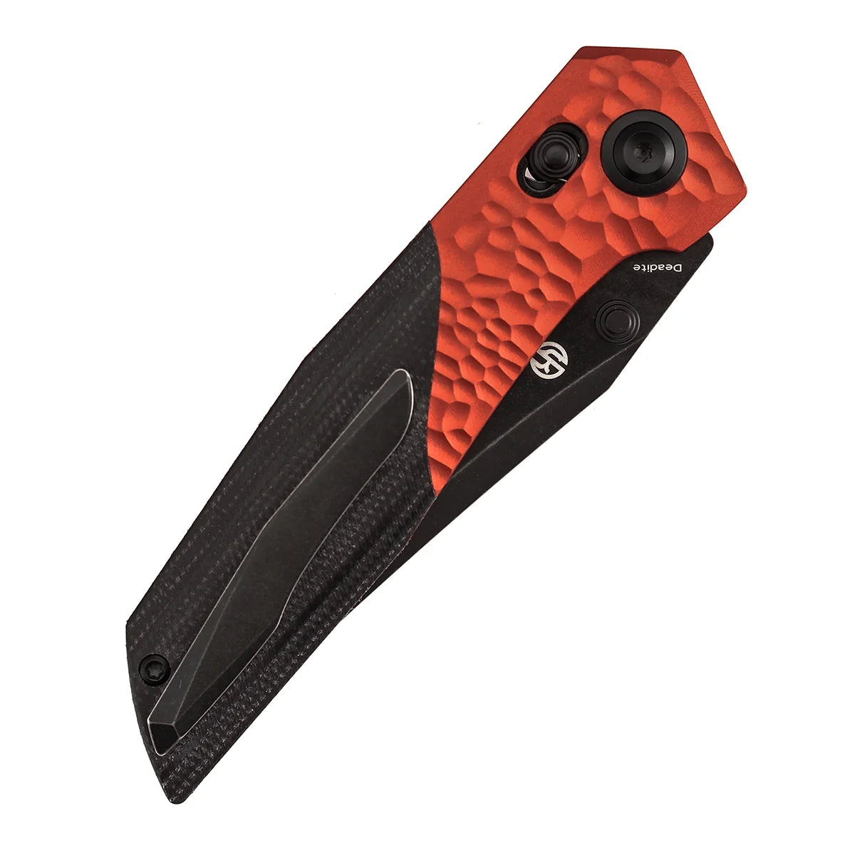 Kansept Deadite T1081V3 154CM Blade Aluminum with Micarta Handle Crossbar Lock Folding Knife