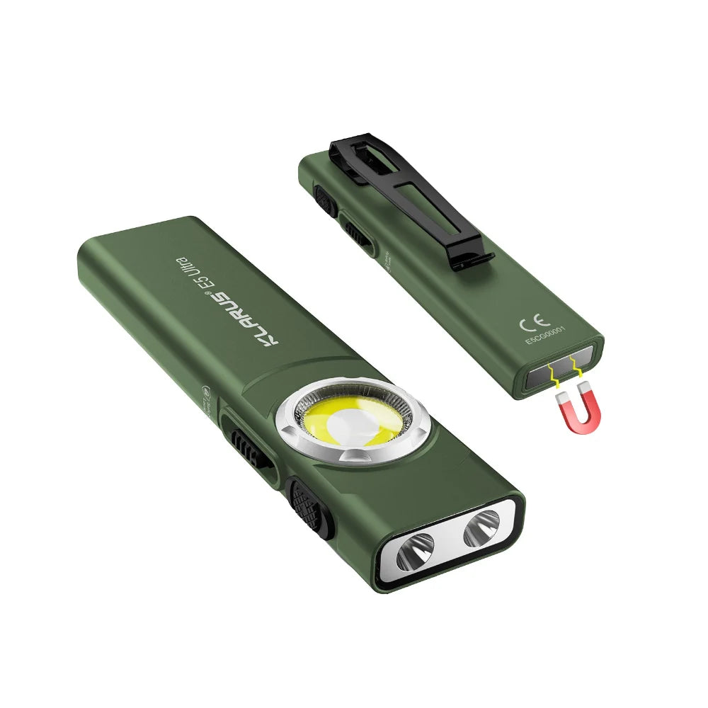 Klarus E5-Ultra 800 Lumens Flagship Ultra-Slim EDC with Triple Light Sources