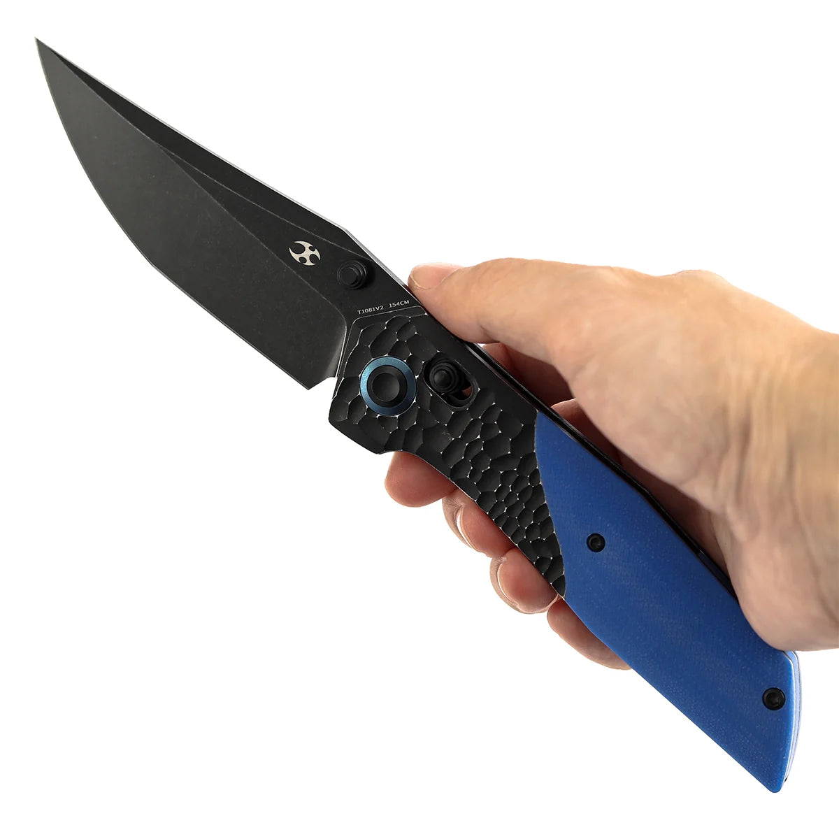 Kansept Deadite T1081V2 154CM Blade Aluminum with G10 Handle Crossbar Lock Folding Knife