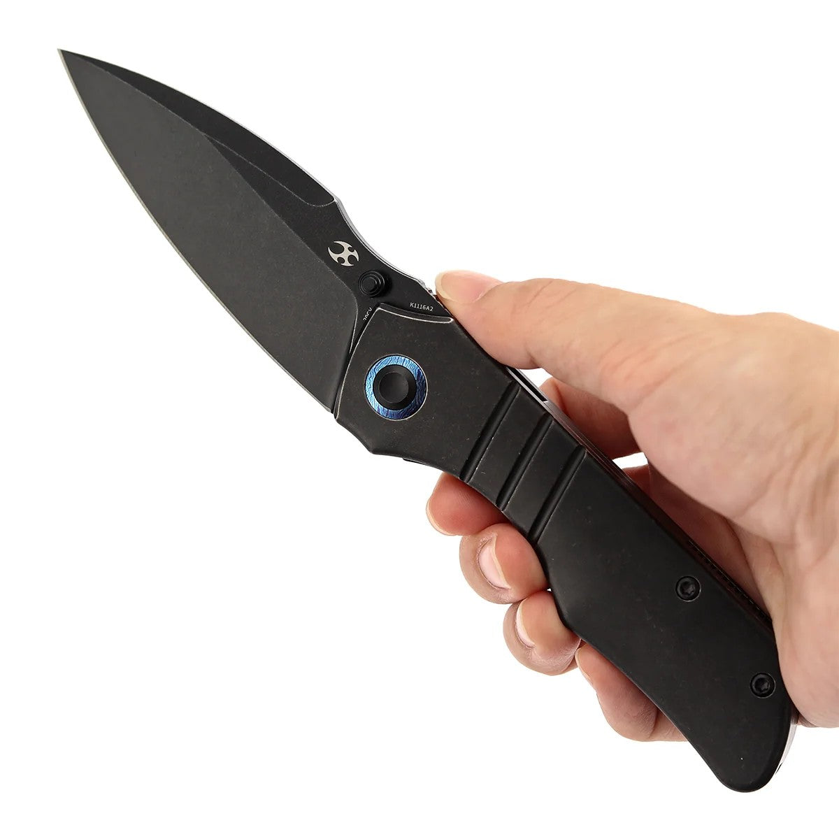 Kansept Mini Lanza K1116A2 CPM-20CV Blade Titanium & Timascus Handle Nested Liner Lock Folding Knife
