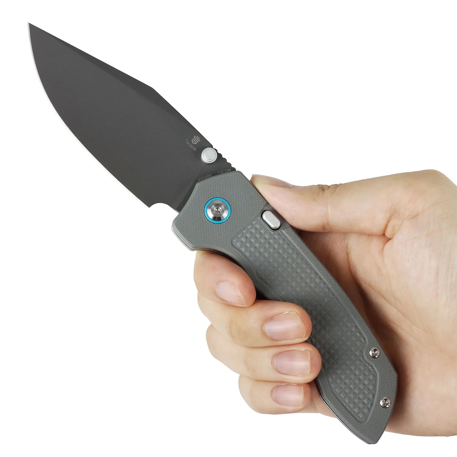 Tenable Entity B1036H1 14C28N Blade G10 Handle Top Liner Lock Folding Knife