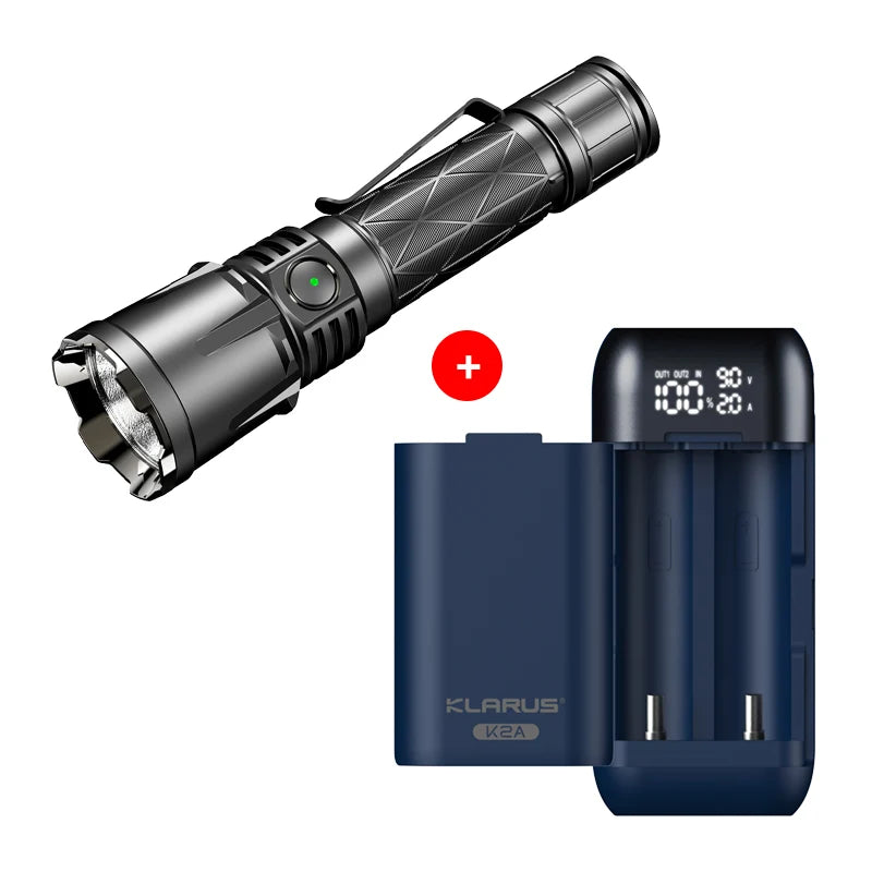 Klarus XT21X Pro 4400 Lumens Dual Switch 4400 Lumens High Performance Rechargeable Professional Flashlight