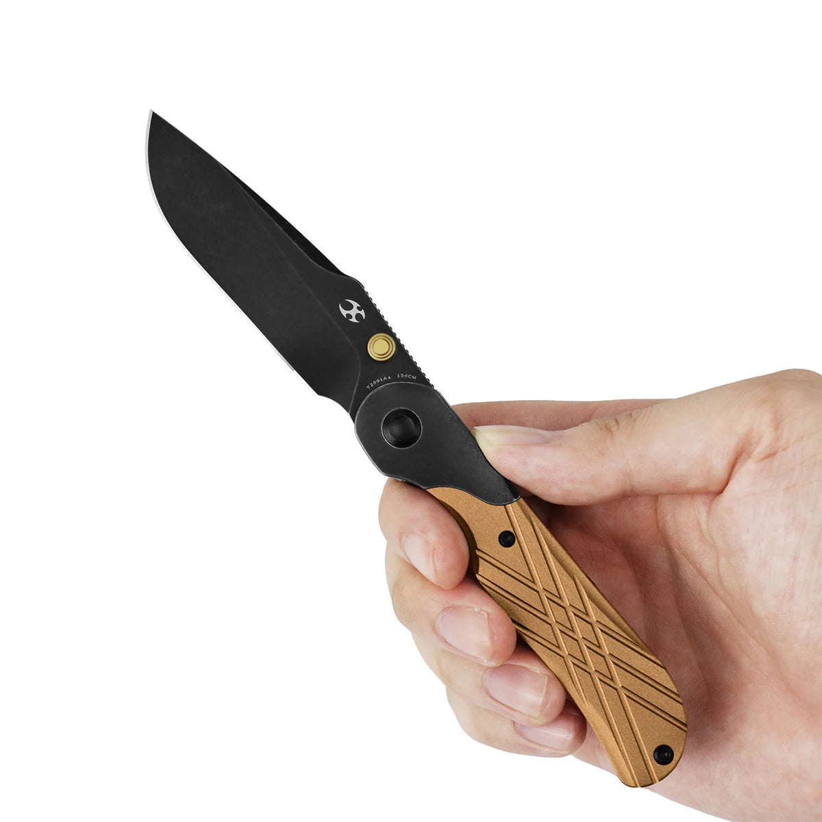 Kansept Lichen T2091A4 154CM Blade Aluminum Handle Bolster Lock Folding Knife