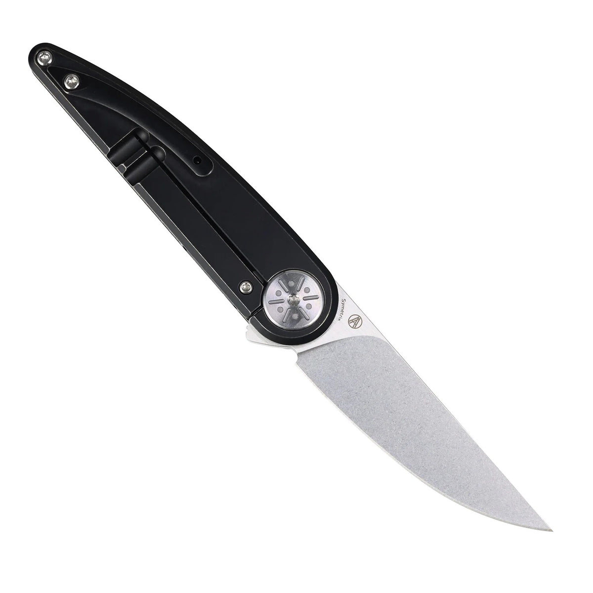 Kansept Symétrix K2141A1 CPM-S35VN Blade Blackwash Titanium Handle Frame Lock Folding Knife