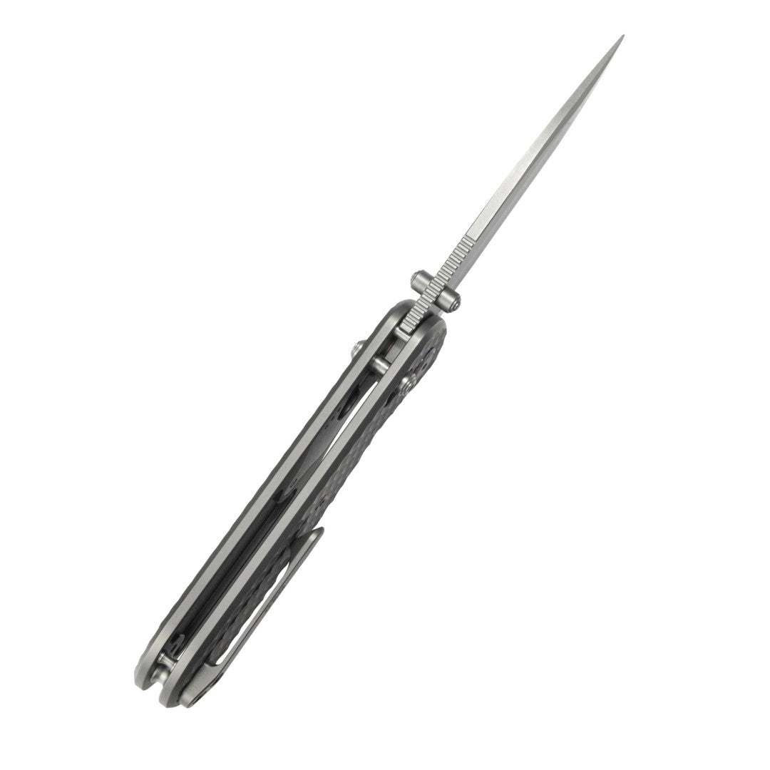 GEO Knife Ethereal Cutter GEO2402A M390 Blade Titanium Handle Crossbar Lock Folding Knife
