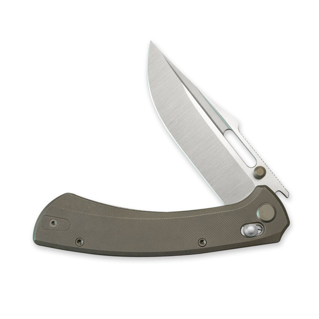 GEO Knife Strix GEO2510C M390 Blade Titanium Handle Crossbar Lock Folding Knife