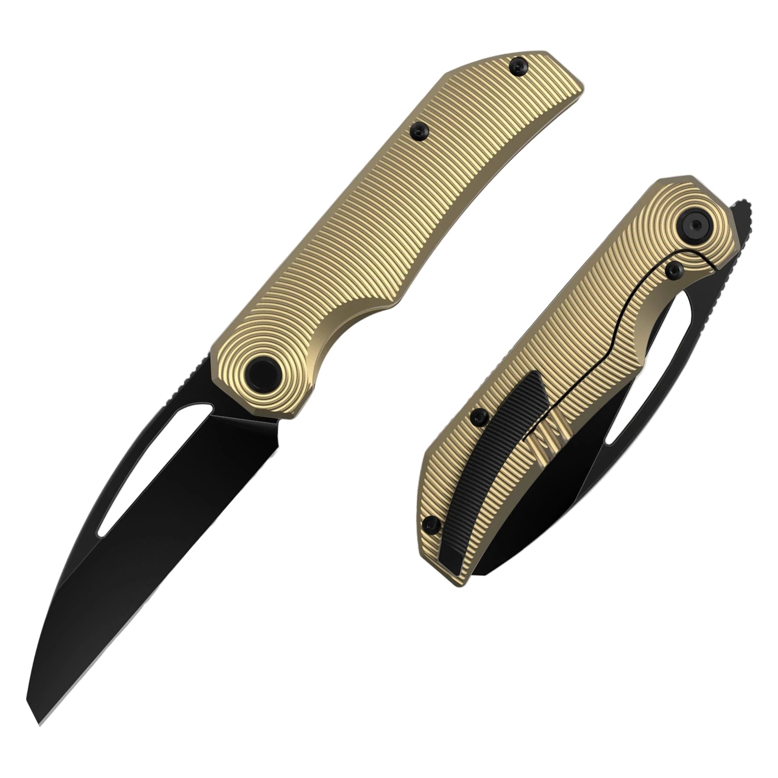Bestech Mini Taipan BT2603B MagnaCut Blade Titanium Handle Frame Lock Folding Knife