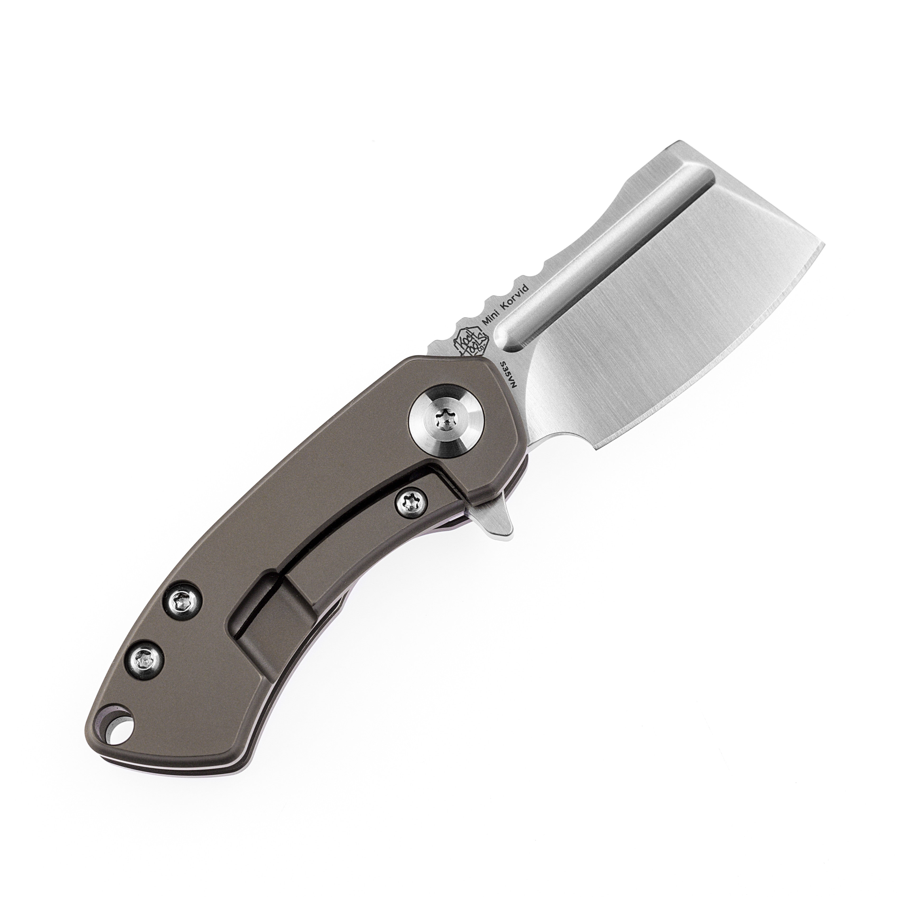 Kansept 刀具 Mini Korvid K3030A3 S35VN 刀片钛手柄框架锁