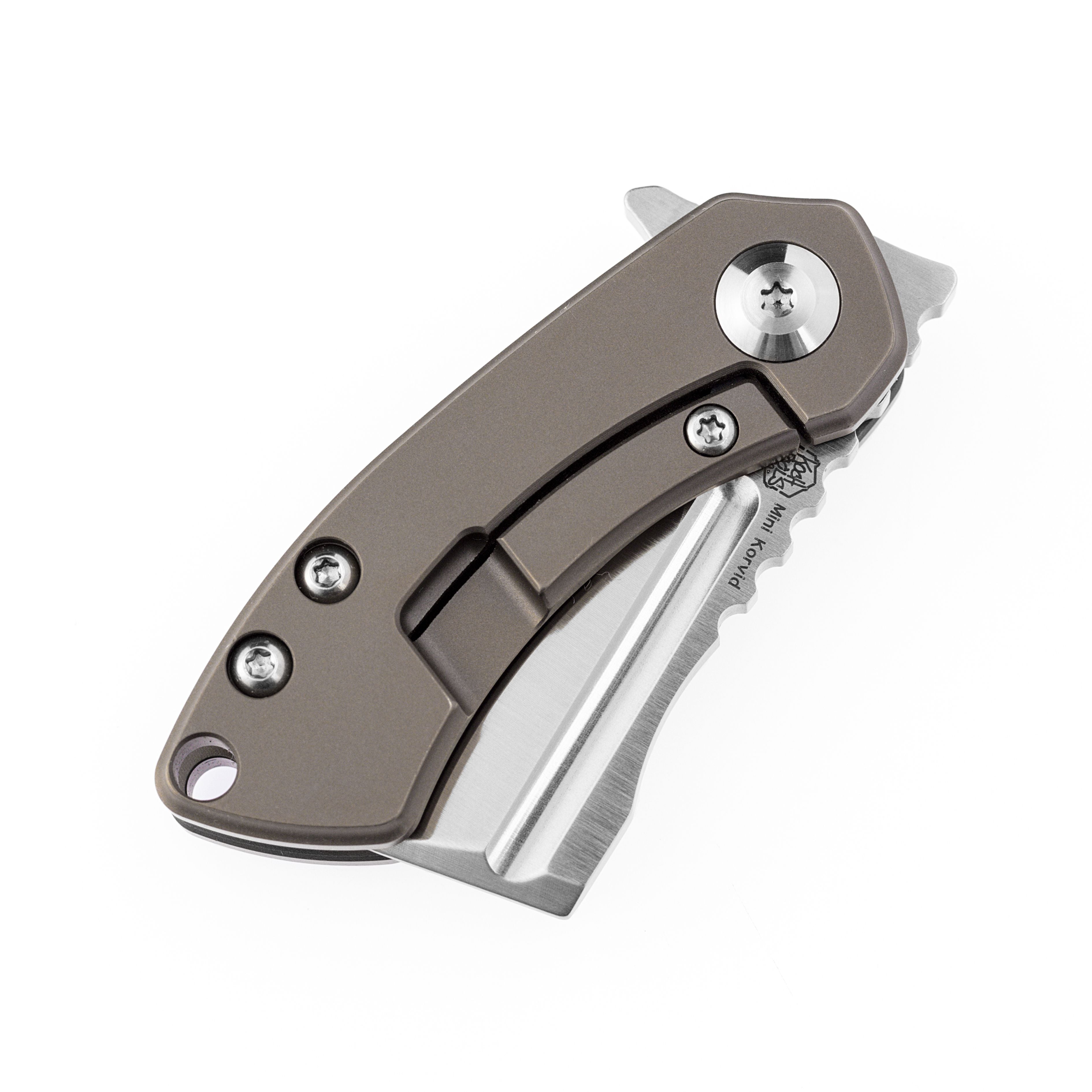 Kansept Knives Mini Korvid K3030A3 S35VN Blade Titanium Handle Frame Lock