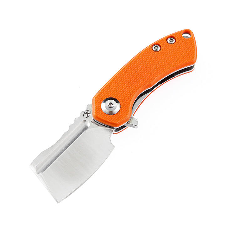 Kansept Knives T3030A6 Mini Korvid 154CM Blade Orange G10 Handle Liner Lock Edc Knives