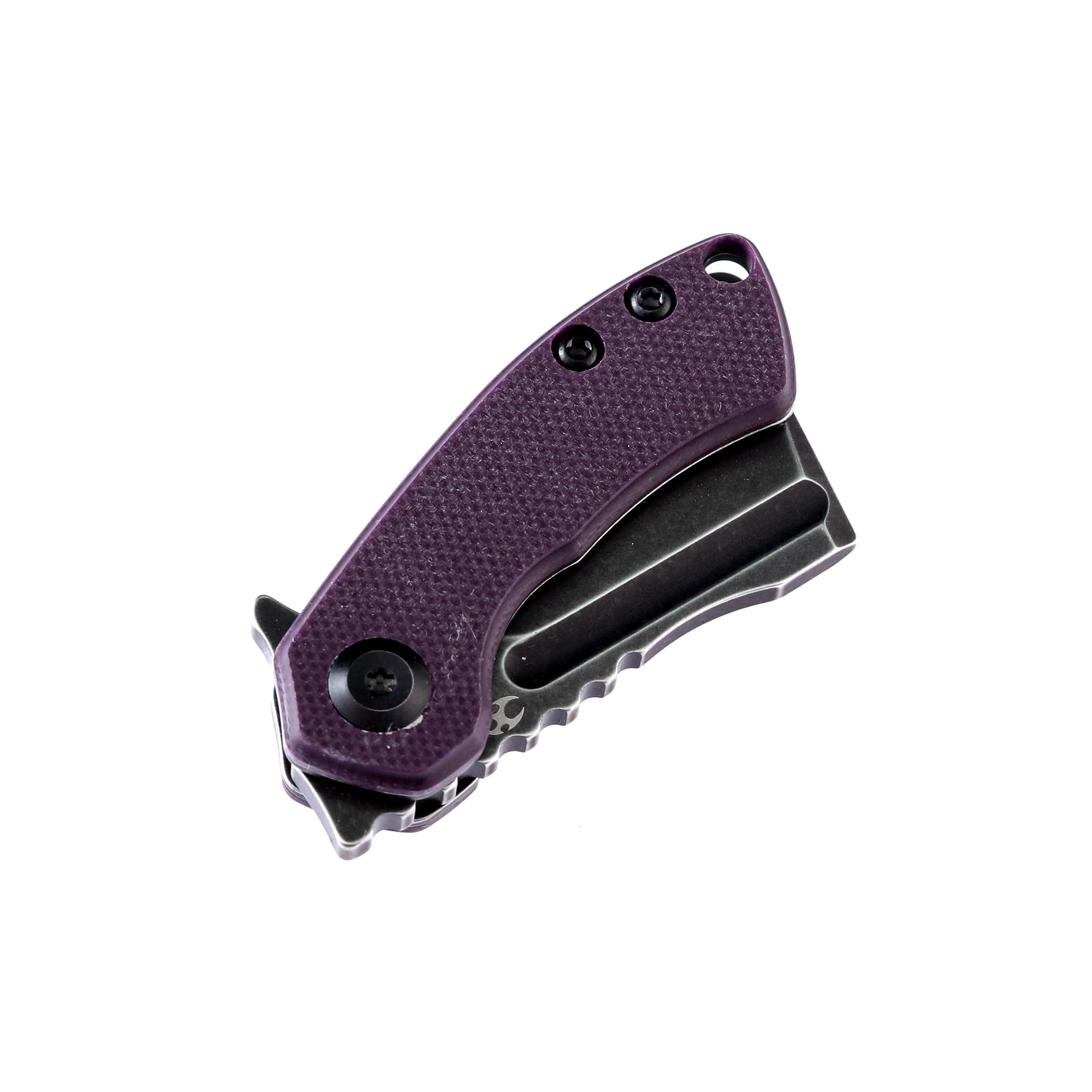 Kansept Knives T3030A3 Mini Korvid 154CM Blade Purple G10 Handle Liner Lock Edc Knives