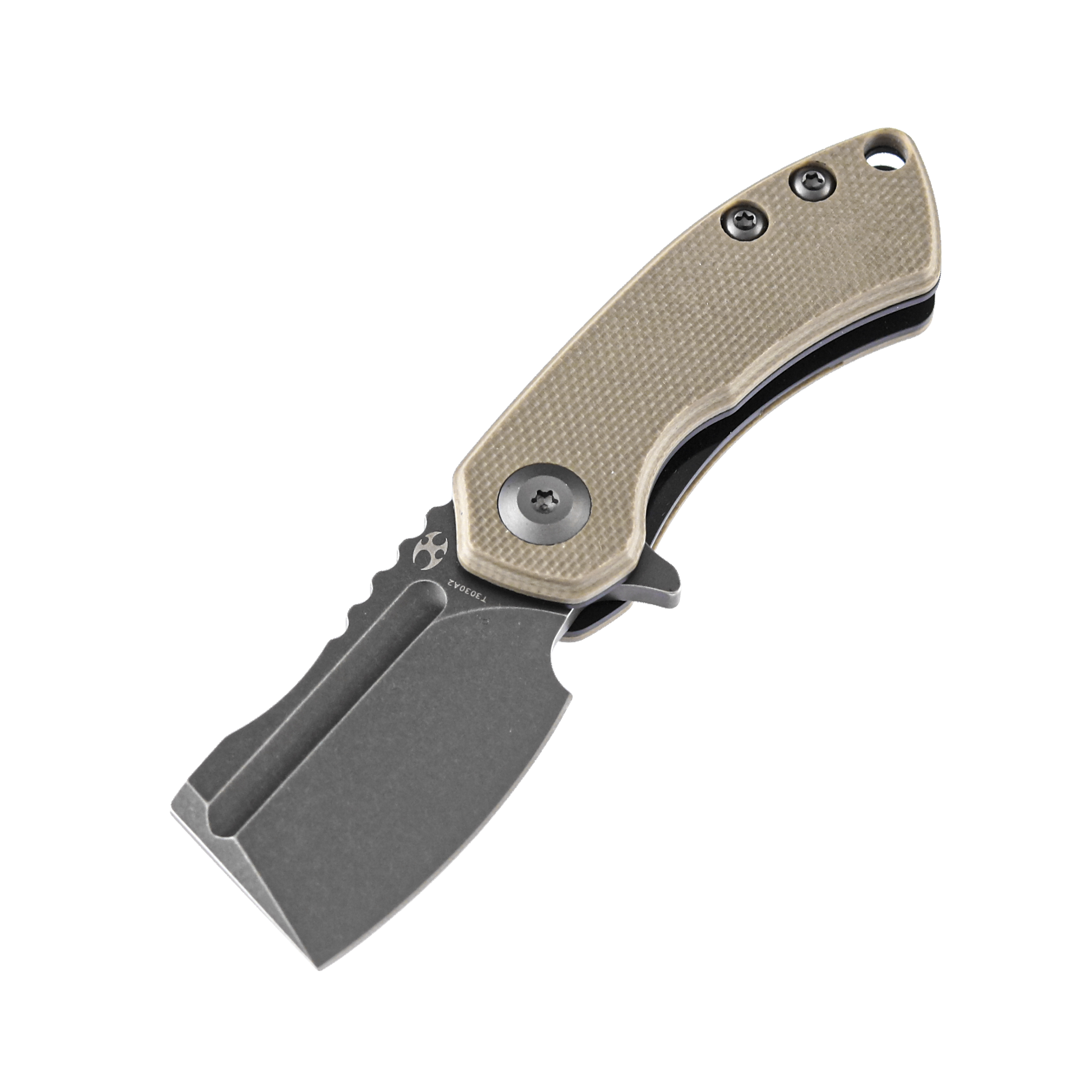 Kansept Knives T3030A2 Mini Korvid 154CM Blade Brown G10 Handle Liner Lock Edc Knives