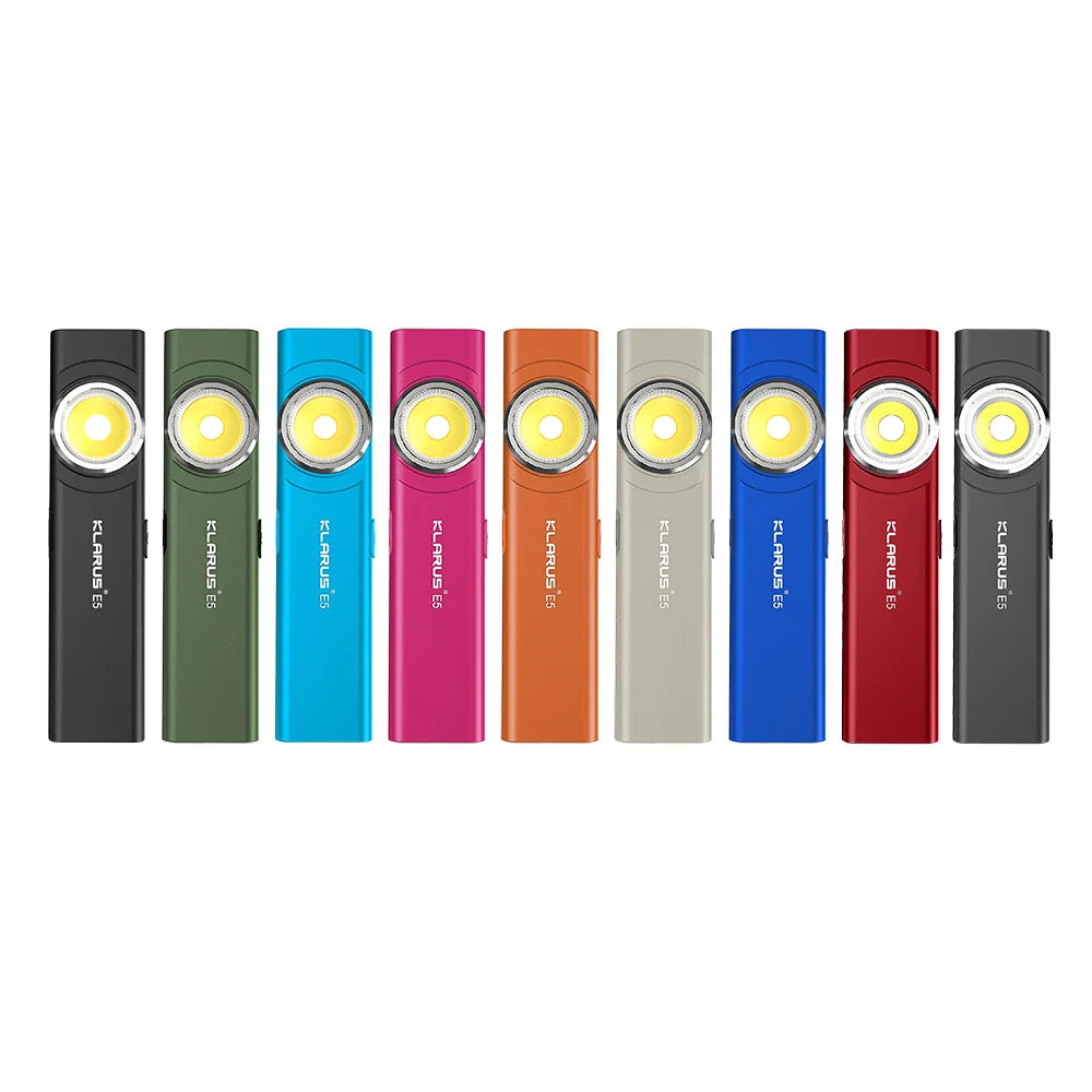 Klarus E5 600 Lumens Compact Dual Light EDC Magnetic Flashlight