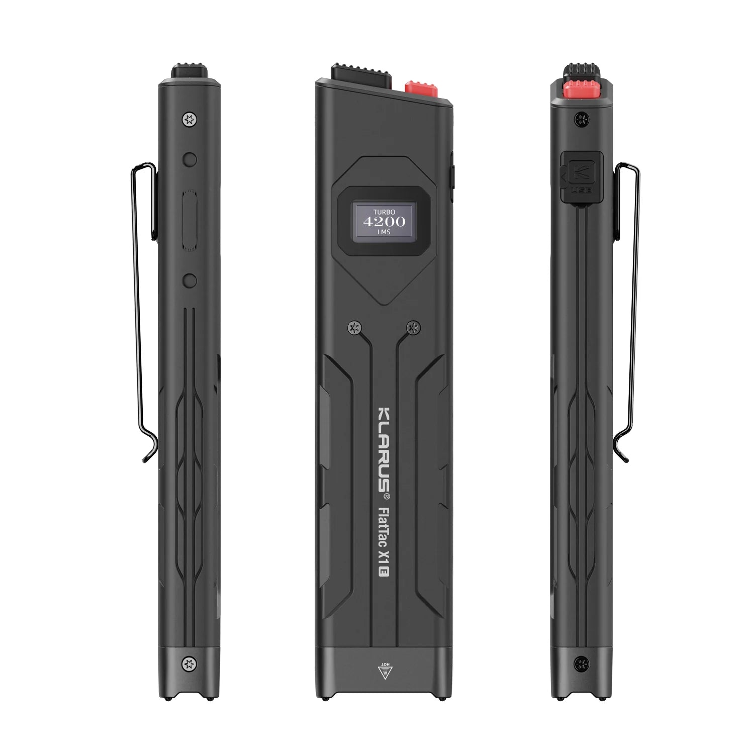 Klarus X1 E-V3 Ultra-Slim EDC Flashlight 4200 Lumens Flat Torch