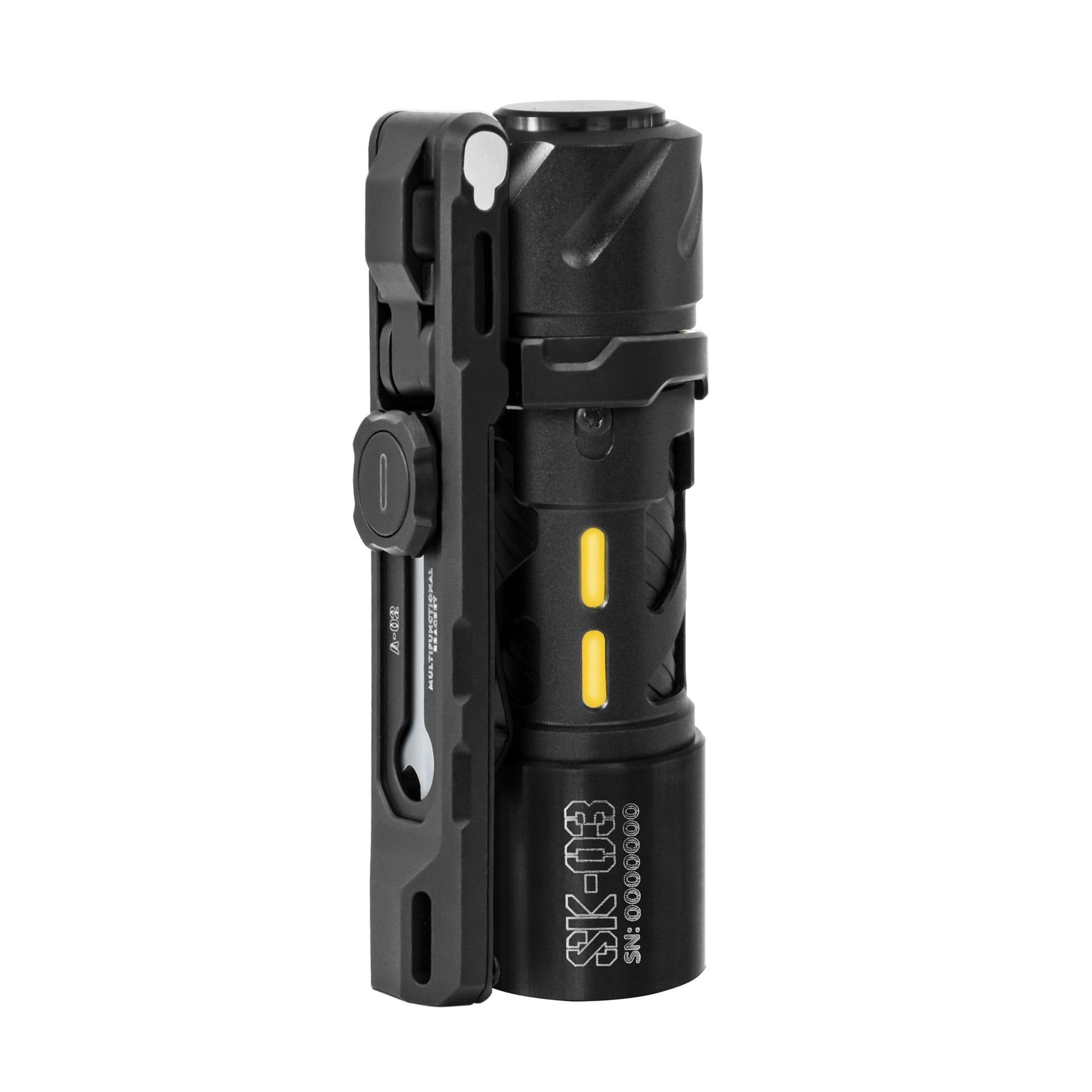 LOOP GEAR SK03 Pro Aluminum Black Hands Free All Direction Illumination Flashlight Darth Vader