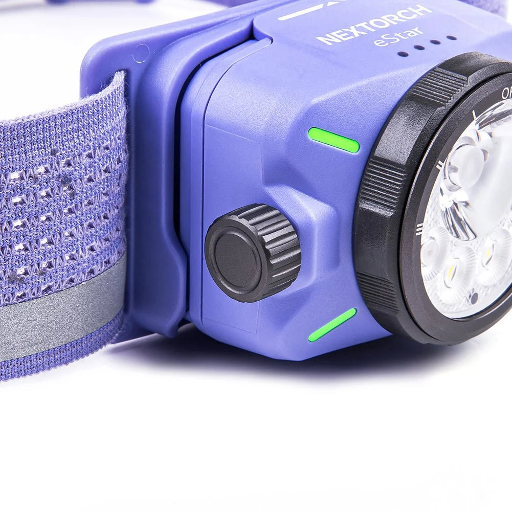 Nextorch eStar-Purple 1300 Lumen Ultra-Bright Headlamp | Dual-Light