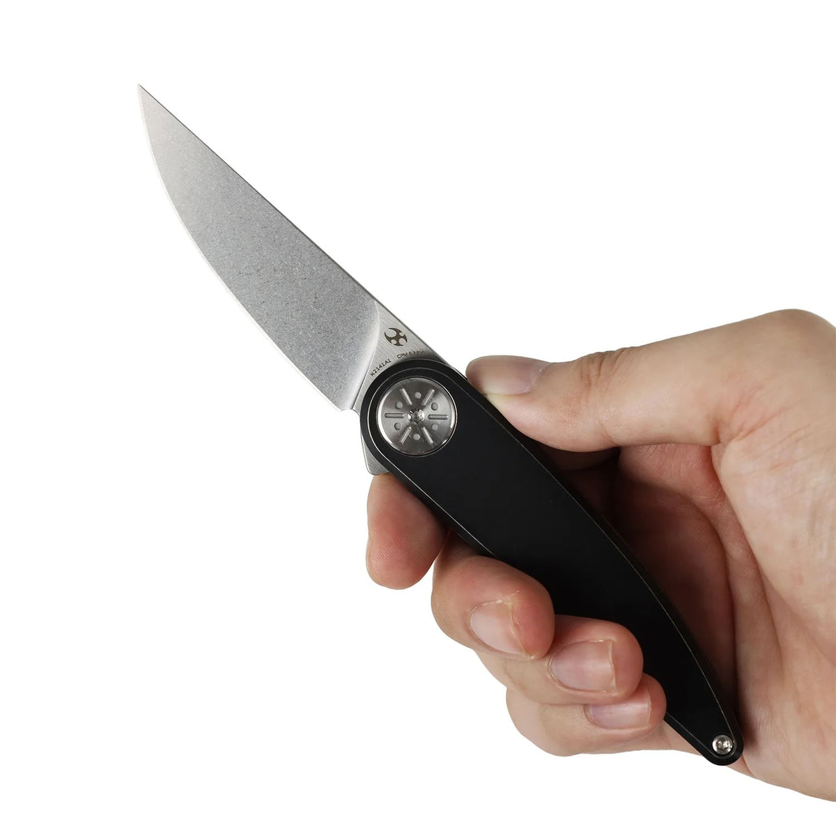 Kansept Symétrix K2141A1 CPM-S35VN Blade Blackwash Titanium Handle Frame Lock Folding Knife