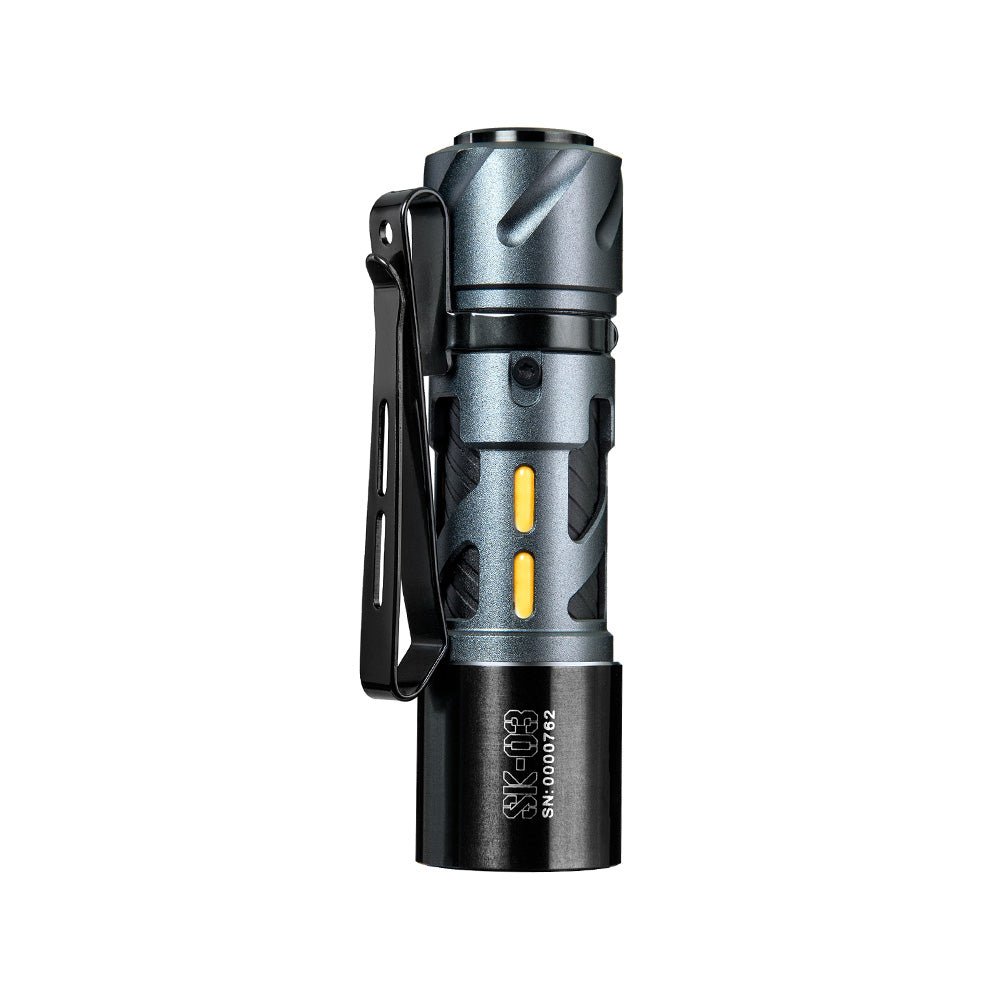 LOOP GEAR SK03 Aluminum Grey LED Flashlight 1000Lumens 120 Meters