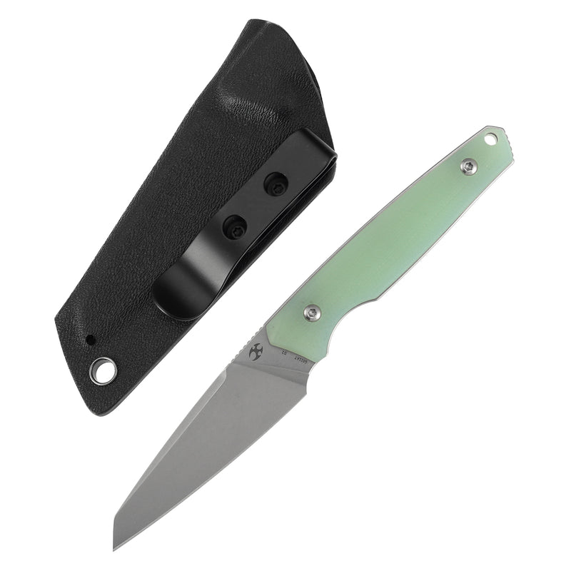 Kansept Parr G011A7 D2 Blade Jade G10 Handle Fixed Blade Knife