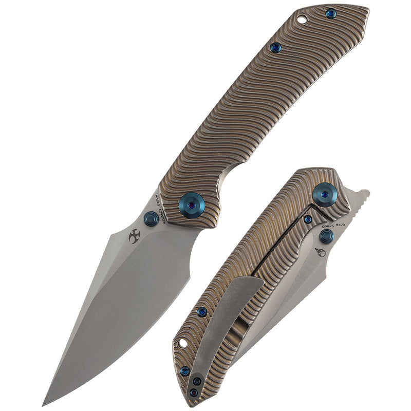 Kansept Fenrir K1034C2 CPM-S35VN Blade Titanium Handle Frame Lock Folding Knife