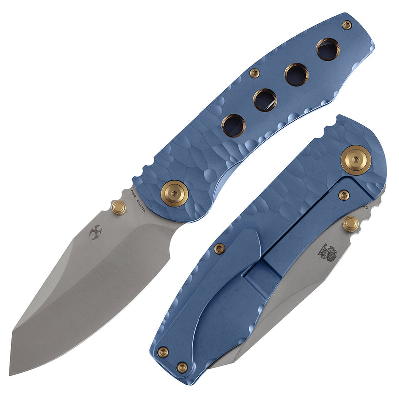 Kansept Caveman K1110A5 CPM-20CV Blade Titanium Handle Frame Lock Folding Knife
