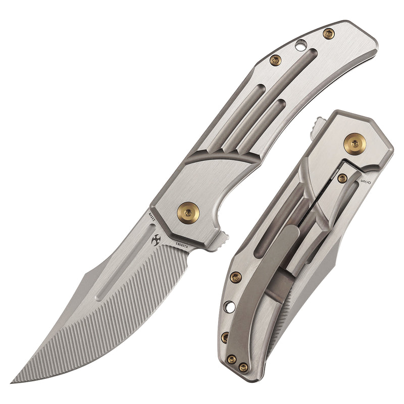 Kansept Orion K1089B3 CPM-S35VN Blade Titanium Handle Frame Lock Folding Knife
