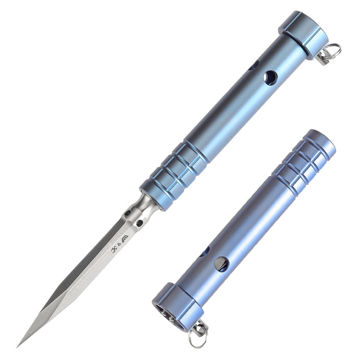 Kansept Stiletto G005A6 5CR13 Steel Blue Anodized Titanium EDC Tool Ice Pick
