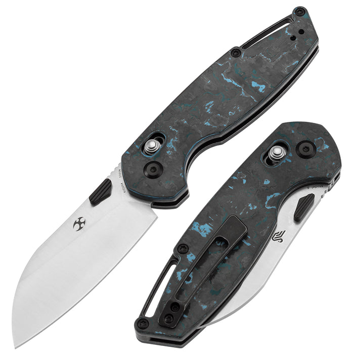 KANSEPT Model 6 K1022V4 CPM S35VN Blade Carbon Fiber Handle Crossbar Lock Knife