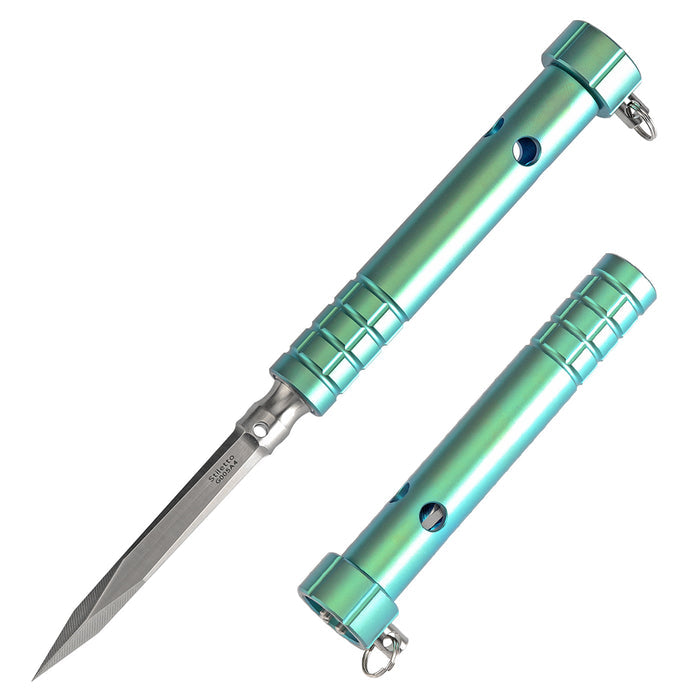 Kansept Stiletto G005A4 5CR13 Steel & Green Anodized Titanium EDC Tool  Ice Pick