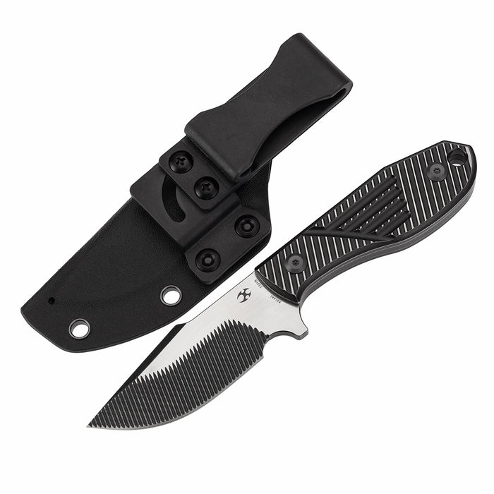 KANSEPT Tiny Dancer K014A1 CPM S35VN Titanium with CNC milling Handle Fixed Blade