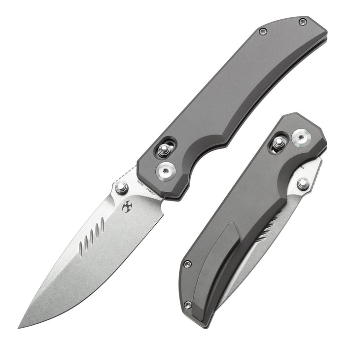 KANSEPT Eaglestrike K1095V3 CPM S35VN Blade Titanium Handle Crossbar Lock