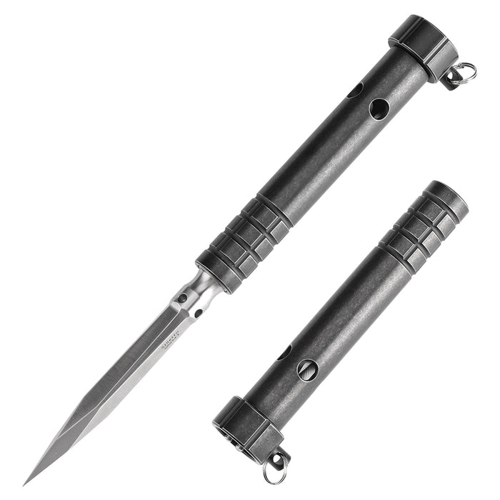 Kansept Stiletto G005A3 5CR13 Steel & Plain Black Anodized Titanium EDC Tool Ice Pick