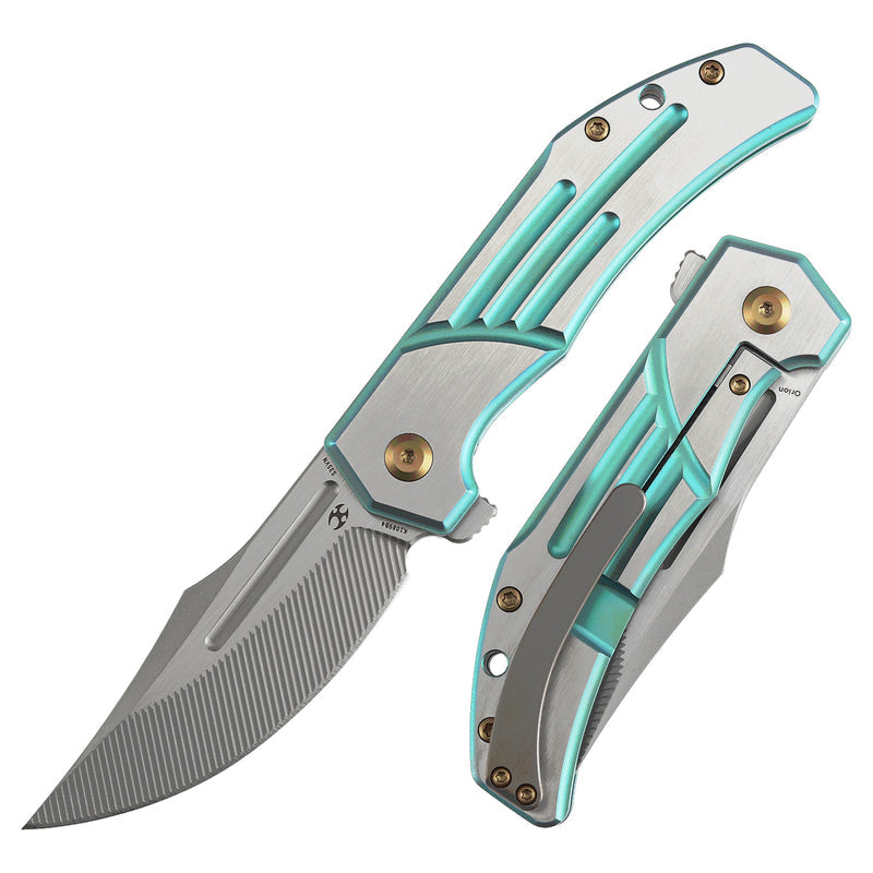 Kansept Orion K1089B4 CPM-S35VN Blade Titanium Handle Frame Lock Folding Knife