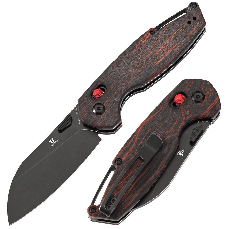 Tenable Knives Model 6 T1022V7 14C28N Blade G10 Handle Cross Bar Lock
