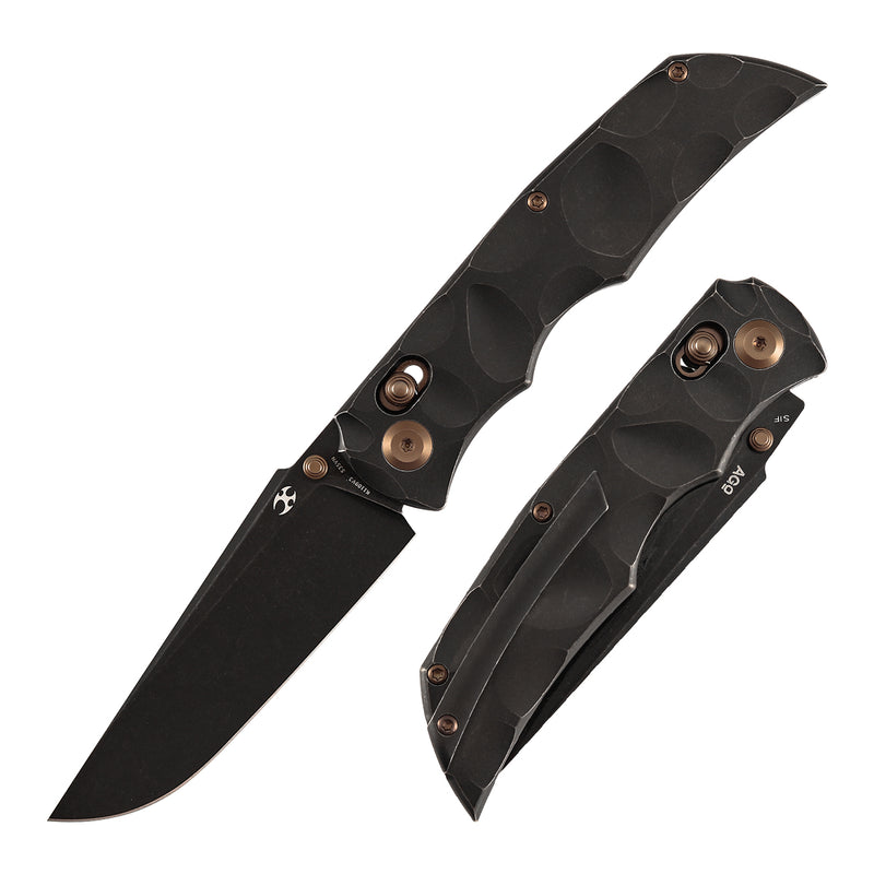 Kansept SIF K1100V3 CPM-S35VN Blade Titanium Handle Crossbar Lock Folding Knife
