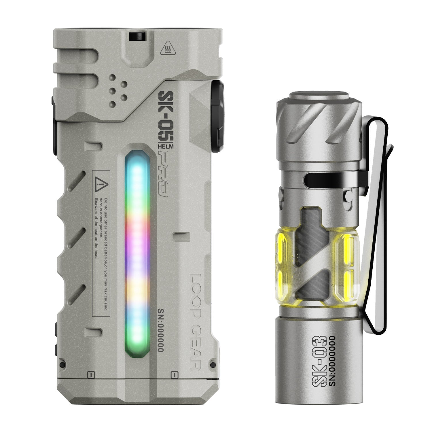 LOOP GEAR SK05 Pro MAO Flat LED Flashlight EDC Tools