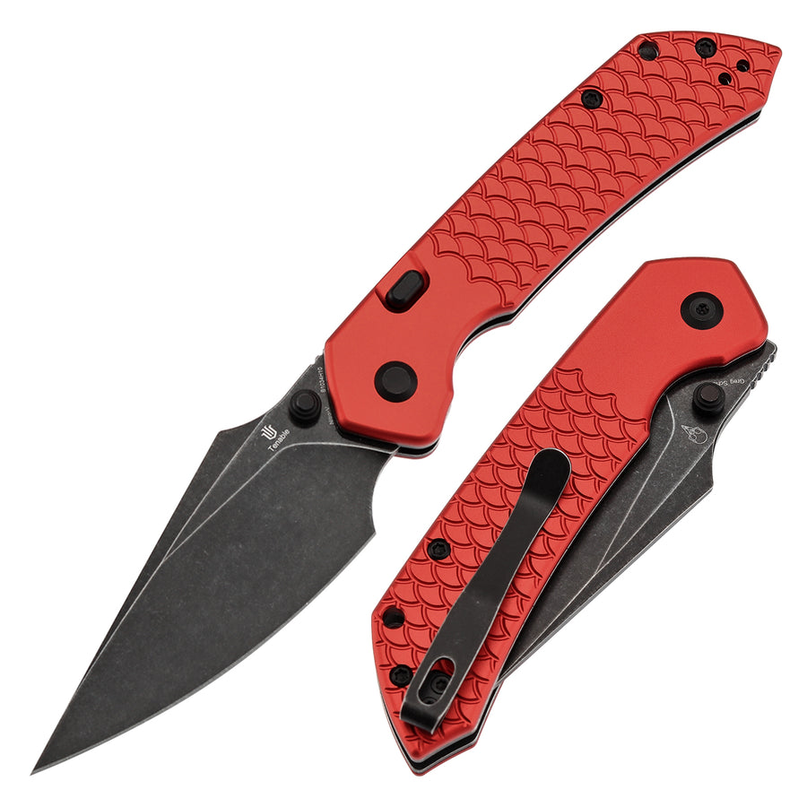 Tenable Fenrir B1034H10 Nitro-V Blade Aluminum Handle Top Liner Lock Folding Knife