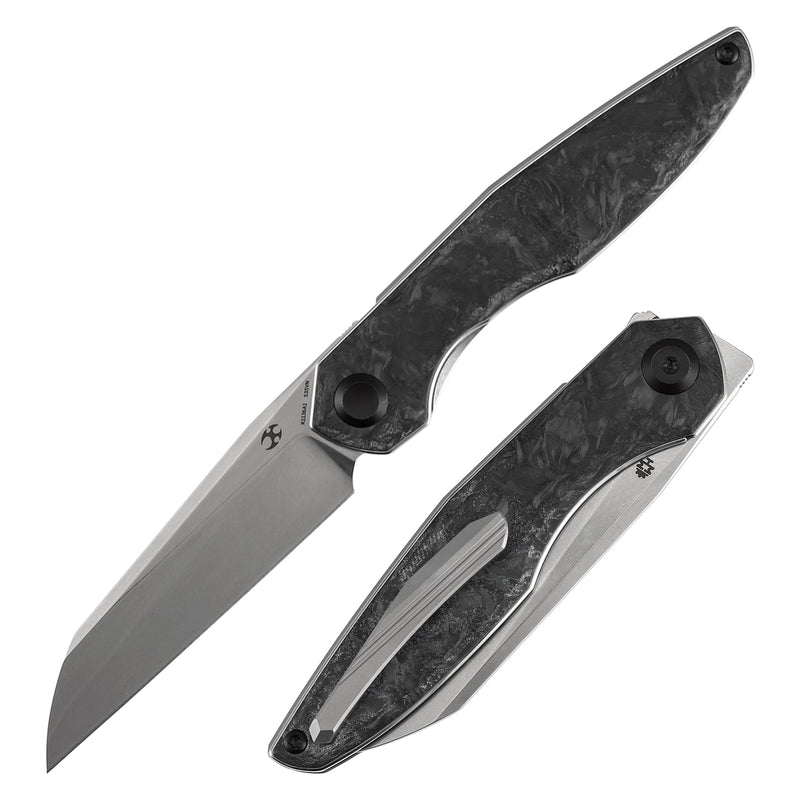 Kansept Halide K1136A1 CPM-S35VN Blade Dark Matter Glow Fatcarbon Handle Liner Lock Folding Knife