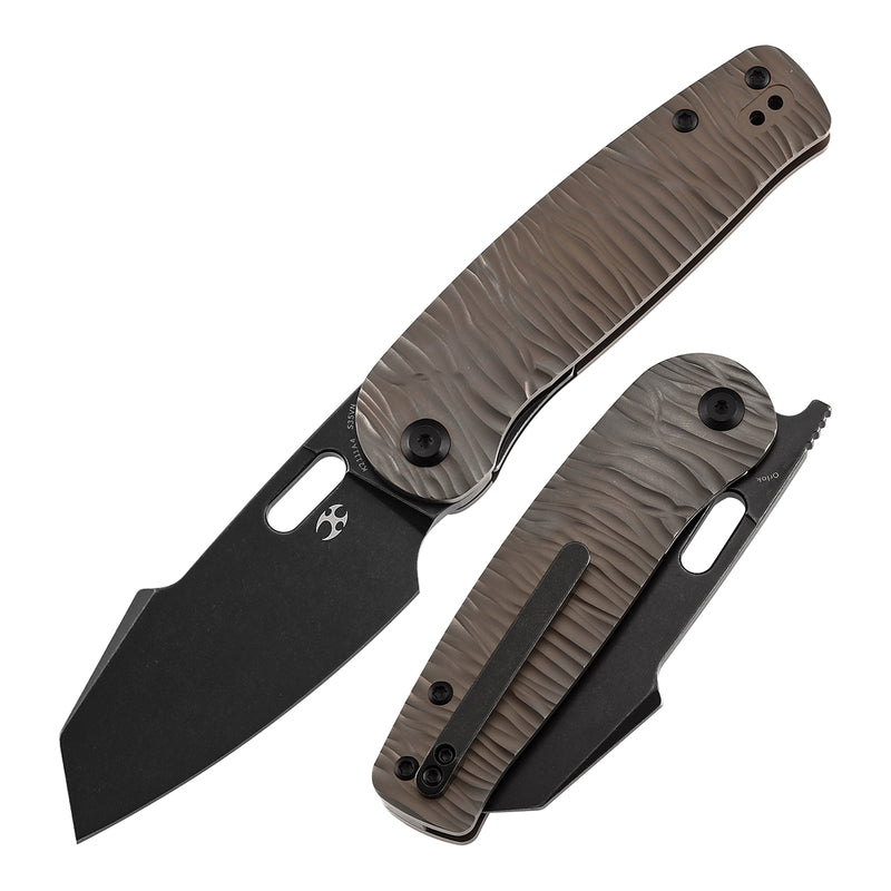 Kansept Orlok K2111A4 CPM-S35VN Blade Titanium Handle Nested Liner Lock Folding Knives