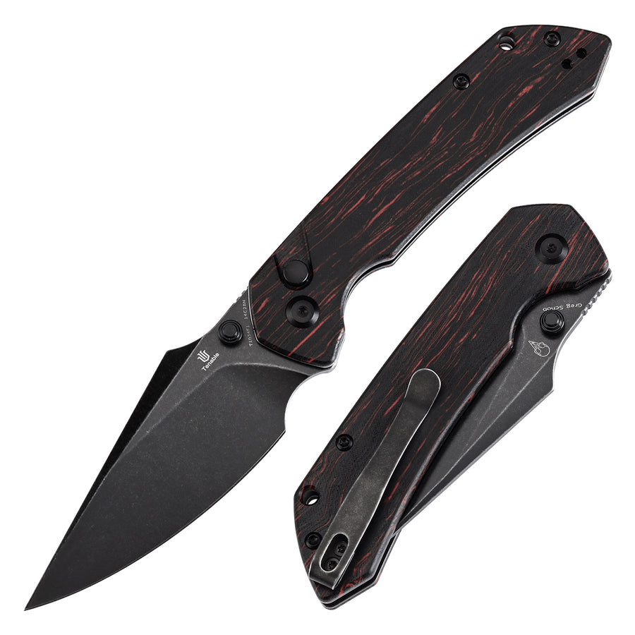 Tenable Fenrir T1034F1 14C28N Blade G-mascus Handle Button Lock Folding Knife