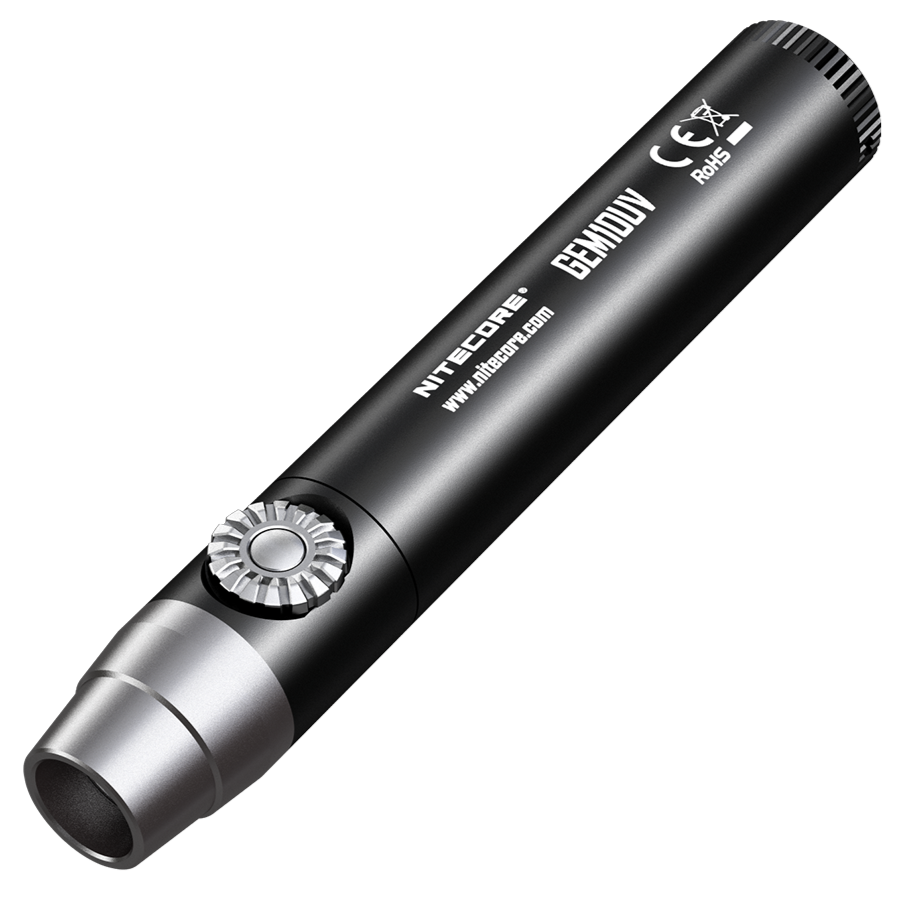 Nitecore GEM10UV UV LED Flashlight, Infinitely Adjustable Brightness for Gem Identification