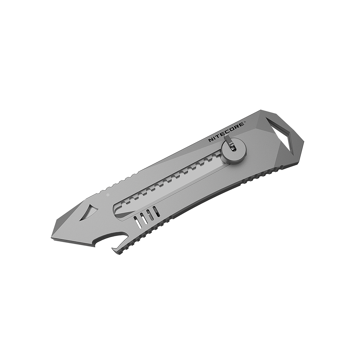 Nitecore NTK10 钛合金实用刀 EDC 刀紧急玻璃破碎器带 LumenTac 钥匙扣