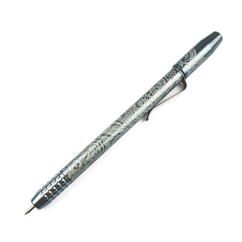 Ti2 Design TechLiner Shorty 钛钢笔定制阳极氧化青铜淡蓝色