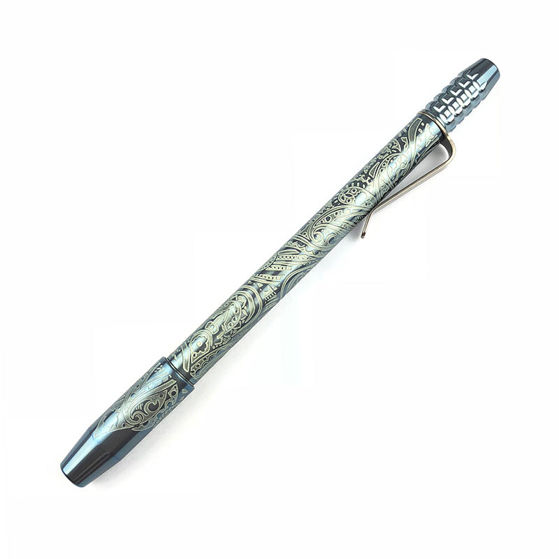 Ti2 Design TechLiner Shorty 钛钢笔定制阳极氧化青铜淡蓝色