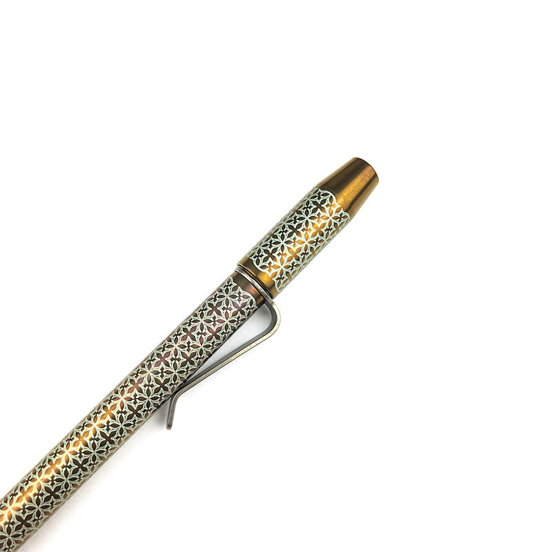 Ti2 Design TechLiner Shorty Titanium Pen Custom Anodized Bronze